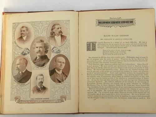 photo of antique 1904 salesman's sample book American history w/art binding #3