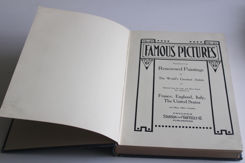 photo of antique 1917 art book, famous pictures tasteful draped nudes monochrome prints for framing  #8