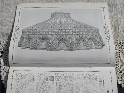 photo of antique 1918 needlework book from silk thread, crochet lace patterns #1