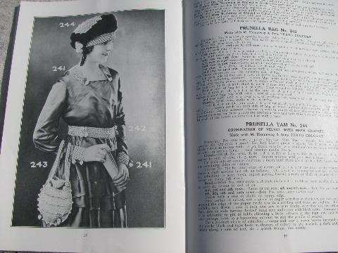 photo of antique 1918 needlework book from silk thread, crochet lace patterns #4