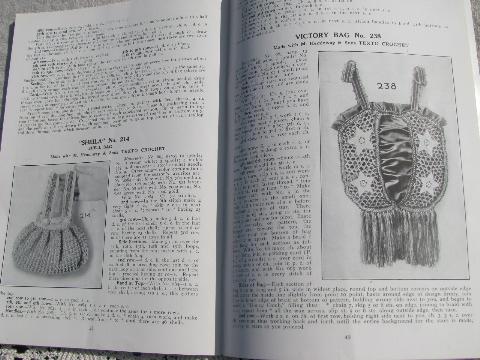 photo of antique 1918 needlework book from silk thread, crochet lace patterns #7