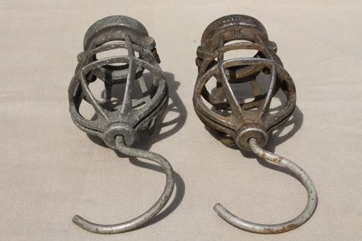 photo of antique 1920s vintage industrial light cages for work light or factory lighting #6