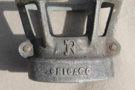 photo of antique 1920s vintage industrial light cages for work light or factory lighting #9