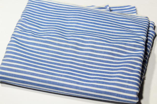 photo of antique 1920s vintage shirting fabric, striped pink green blue silky smooth cotton #5