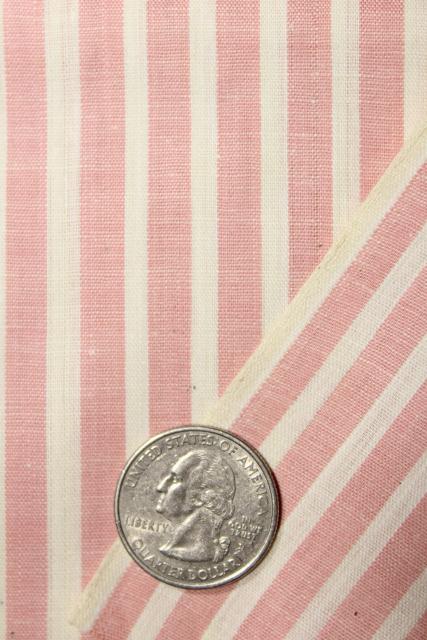 photo of antique 1920s vintage shirting fabric, striped pink green blue silky smooth cotton #8