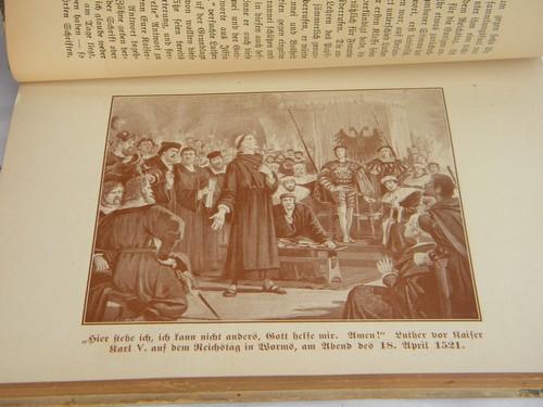 photo of antique Art & Crafts vintage illustrated German religious book w/art binding #4