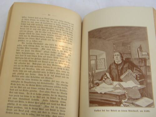 photo of antique Art & Crafts vintage illustrated German religious book w/art binding #5