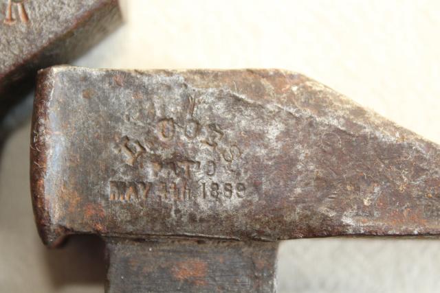 photo of antique Coes monkey wrenches, vintage Billings railroad wrench W&OI RR 1800s patent #7