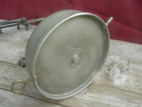 photo of antique Coleman Quick-lite kerosene lanterns sconce and lamp, restoration #4