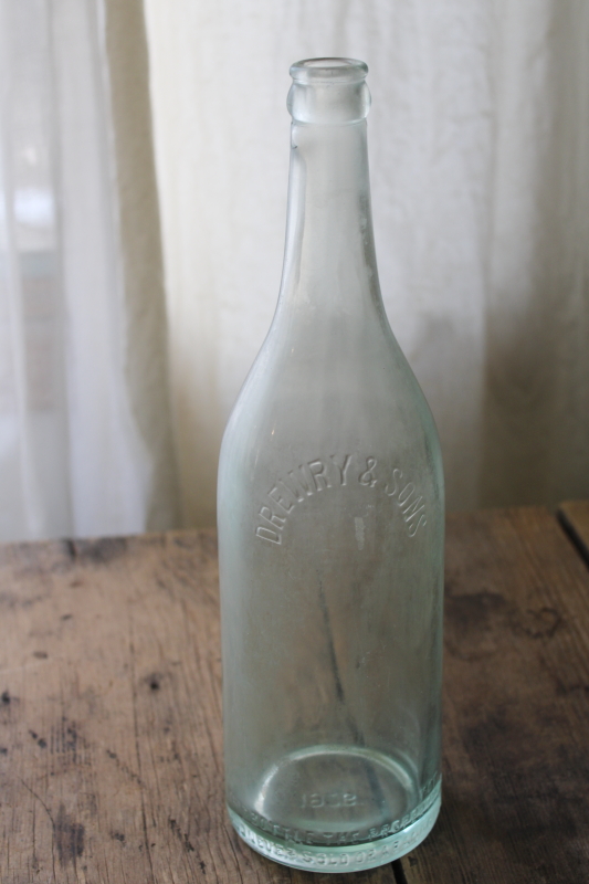 photo of antique Drewry & Sons St Paul embossed glass bottle prohibition era vintage 1926  #1