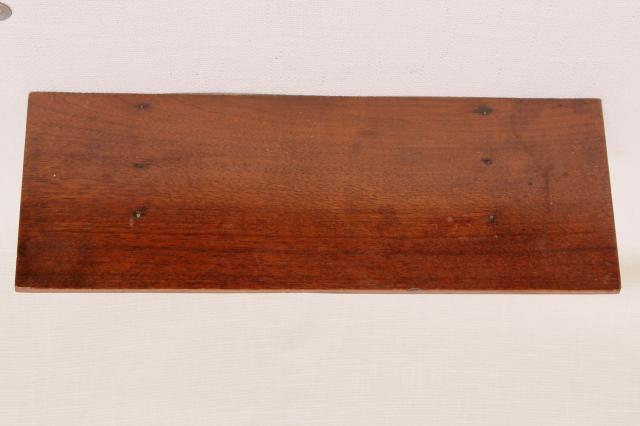 photo of antique Eastlake style carved walnut wood fretwork shelf, mantel clock wall bracket  #4