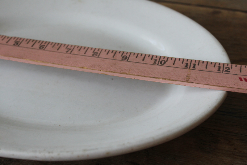 photo of antique English ironstone Pankhurst Stone China plain heavy white platter, vintage farmhouse decor  #2
