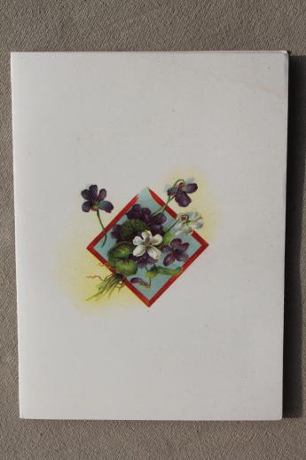 photo of antique German litho print Wedding Day record memory book w/ lovely old graphics #6