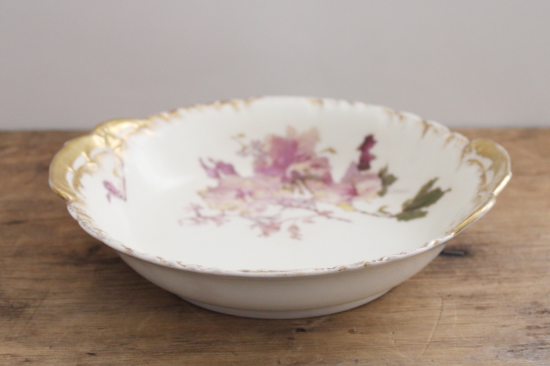 photo of antique Haviland Limoges china, large ornate bowl Charles Field Haviland CFH CDM  #8