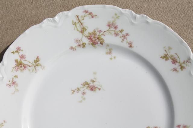 photo of antique Haviland Limoges china plates for 12, complete set luncheon plates, salad, bread plates #10