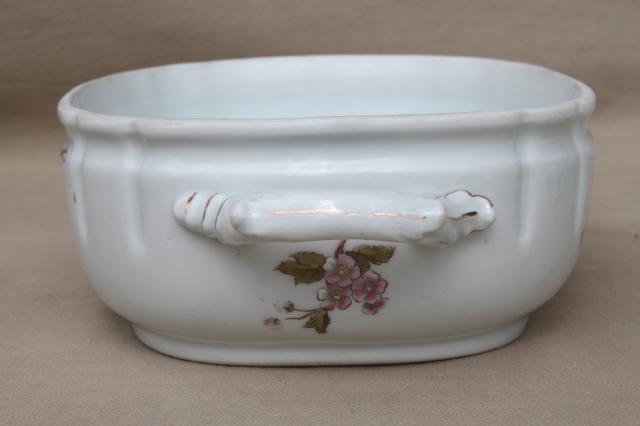 photo of antique Imperial Karlsbad - Austria china tureen or serving dish, bowl only, no lid #3