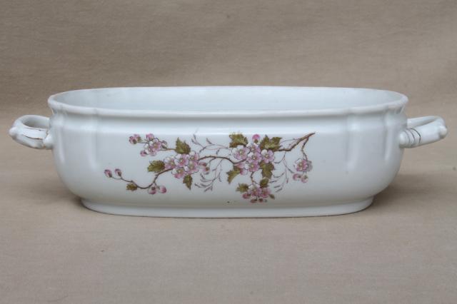 photo of antique Imperial Karlsbad - Austria china tureen or serving dish, bowl only, no lid #4