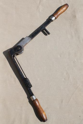 photo of antique  Keystone Press sealer tool for pressing lead packing seals, vintage railroad tool w/ 1800s patents #2