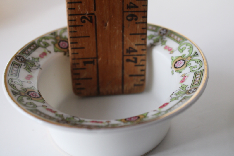 photo of antique Limoges France Union Ceramique porcelain sauce or mayonnaise dish w/ plate  #4