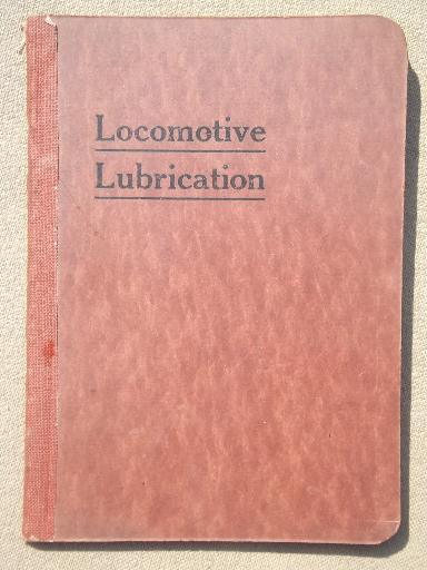 photo of antique McCord and Company railroad locomotive lubricating handbook, dated 1911 #1