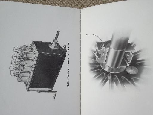 photo of antique McCord and Company railroad locomotive lubricating handbook, dated 1911 #3