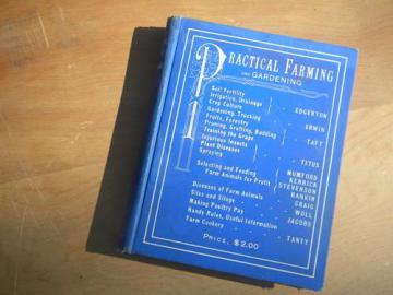 catalog photo of antique Practical Farming and Gardening, 1902 livestock/fruit trees etc.