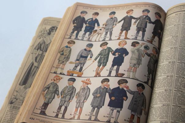 photo of antique Sears catalog 134, 1916 or 1917 WWI vintage near complete big boo #6