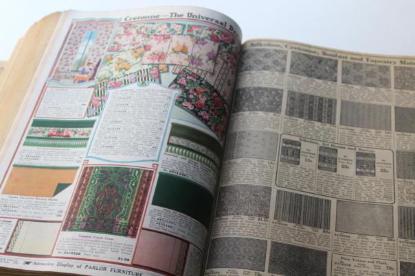 photo of antique Sears catalog 134, 1916 or 1917 WWI vintage near complete big boo #9