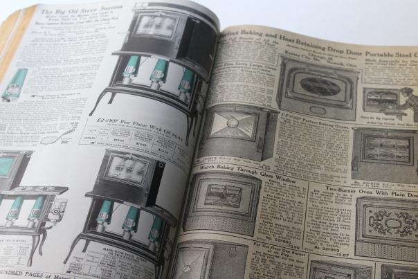 photo of antique Sears catalog 134, 1916 or 1917 WWI vintage near complete big boo #10