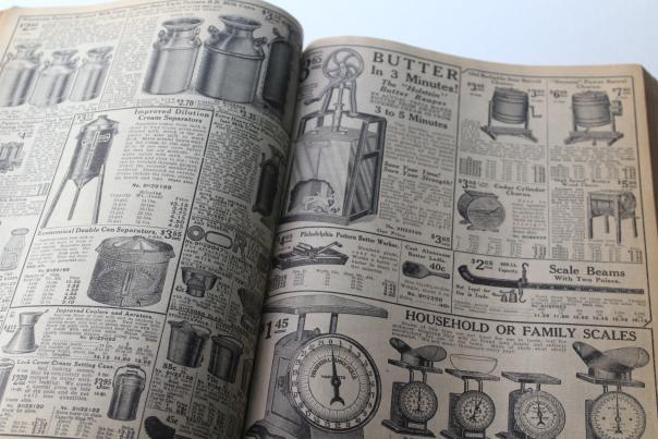 photo of antique Sears catalog 134, 1916 or 1917 WWI vintage near complete big boo #11
