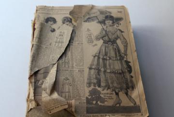 catalog photo of antique Sears catalog 134, 1916 or 1917 WWI vintage near complete big boo