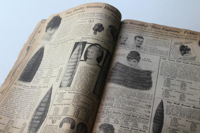 photo of antique Sears catalog, 1915 or 1916 WWI vintage near complete big book #2