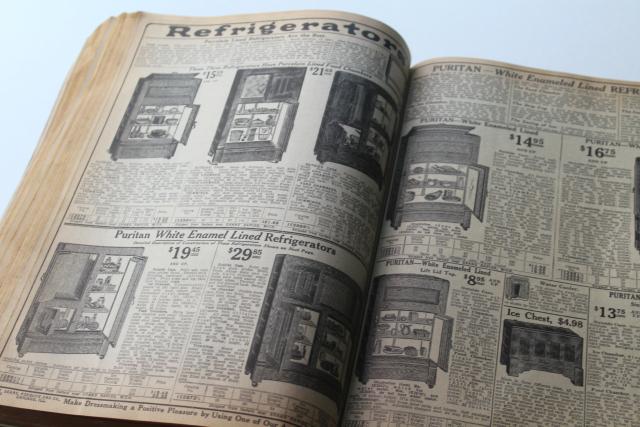 photo of antique Sears catalog, 1915 or 1916 WWI vintage near complete big book #7