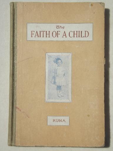 photo of antique Sunday school story books, old religious books w/ beautiful art #11