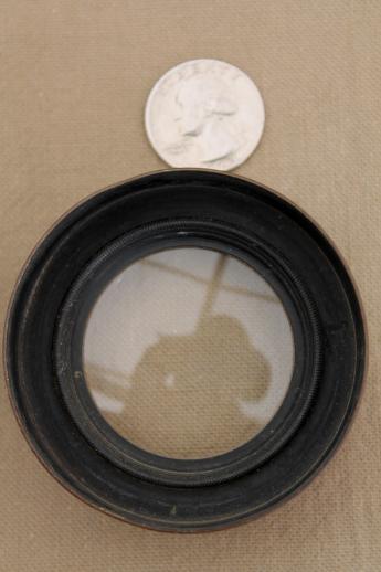 photo of antique Taylor Hobson English brass optical lens for early camera or projector #9