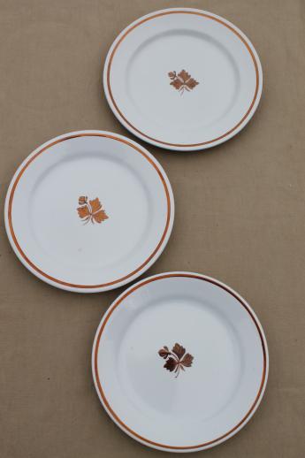 photo of antique Tea Leaf ironstone china plates lot of eight, Wedgwood & Alfred Meakin #5