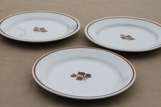 photo of antique Tea Leaf ironstone china plates lot of eight, Wedgwood & Alfred Meakin #6