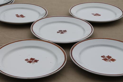 photo of antique Tea Leaf ironstone china plates lot of eight, Wedgwood & Alfred Meakin #10