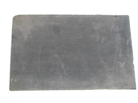 photo of antique Victorian schoolhouse vintage natural stone chalk writing slate blackboard #1