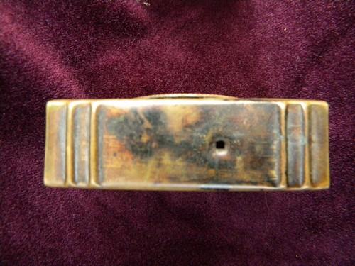 photo of antique WWI imperial German soldier's brass match box cover Gott mit Uns #3