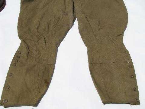 photo of antique WWI vintage, riding breeches/jodhpurs, US Army #4