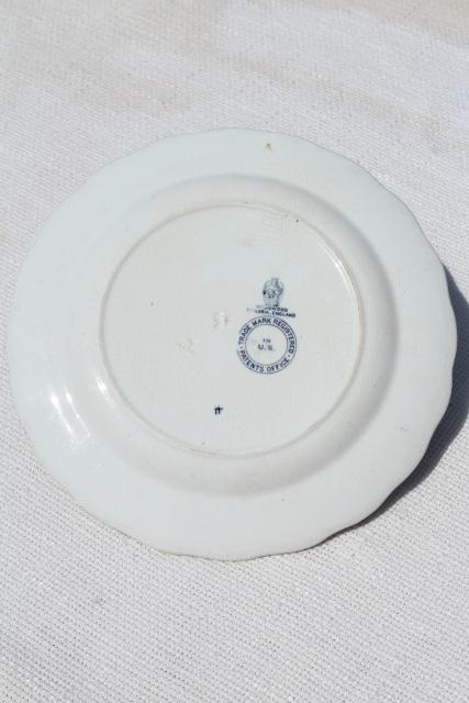 photo of antique Wedgwood china plate, souvenir scene World's Fair Chicago Columbian Exposition 1890s #5