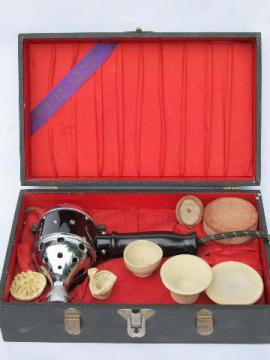 catalog photo of antique White Cross vibrator w/case steampunk vintage quack medicine