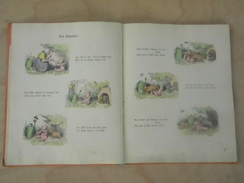 photo of antique Wilhelm Busch Schnaken and Schnurren, vintage german cartoons #4