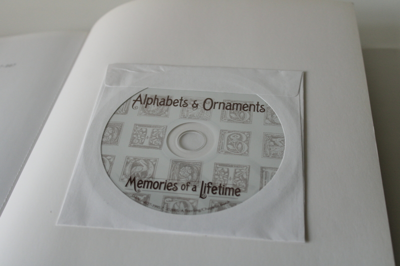 photo of antique & vintage graphic art, Alphabets & Ornaments craft artist book w/ CD #5