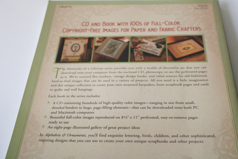 photo of antique & vintage graphic art, Alphabets & Ornaments craft artist book w/ CD #6