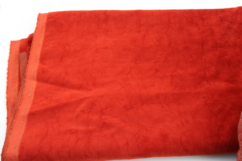 photo of antique and vintage upholstery fabric remnants lot, mohair plush, velveteen rich jewel colors emerald green & red #13