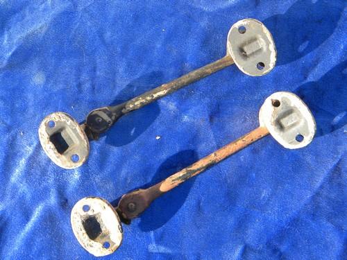 photo of antique architectural iron hook latches for shutters or barn/stable door/gate #2