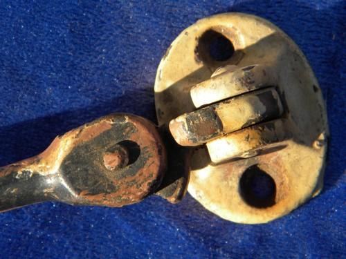 photo of antique architectural iron hook latches for shutters or barn/stable door/gate #4