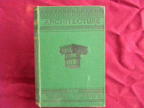 photo of antique architectural textbook w/art binding and engravings/illustrations #1